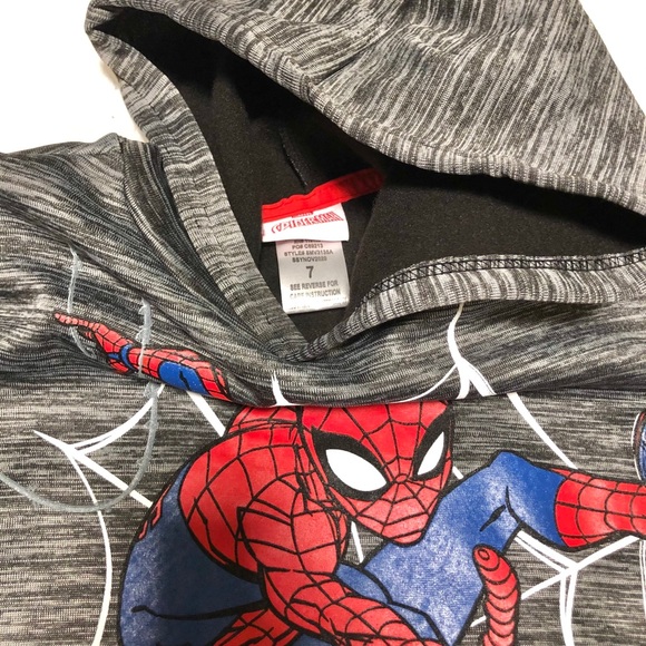 🆕Boy’s Marvel Spider-Man Hoodie Size 7 - Picture 7 of 9